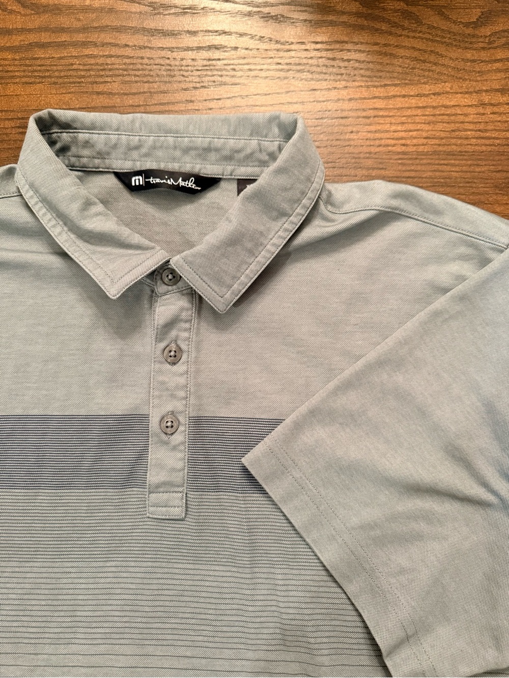 TravisMathew Men's Coastal Chest Stripe Polo. Size XL